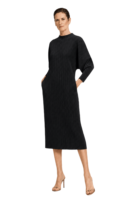 1990s Black Unknown Dress - Model