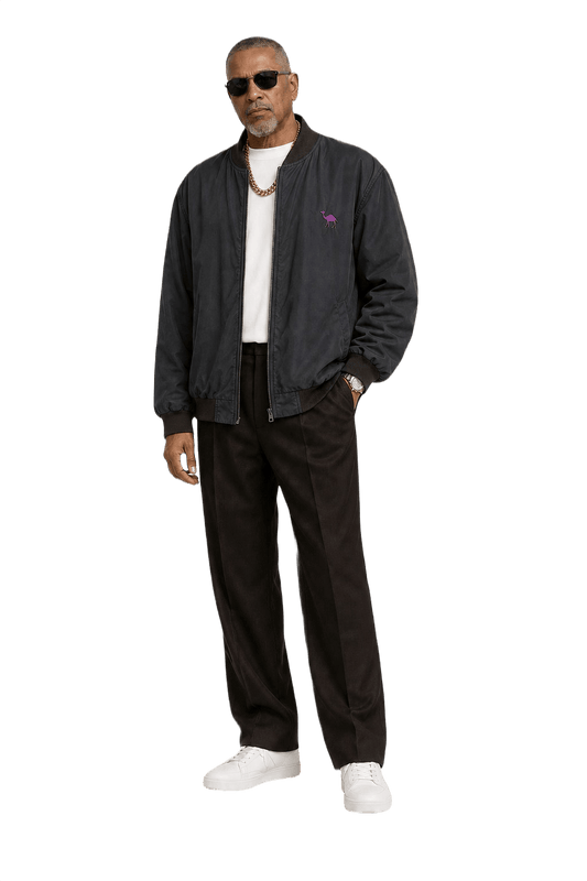 1990s Black Nylon Windbreaker - Model