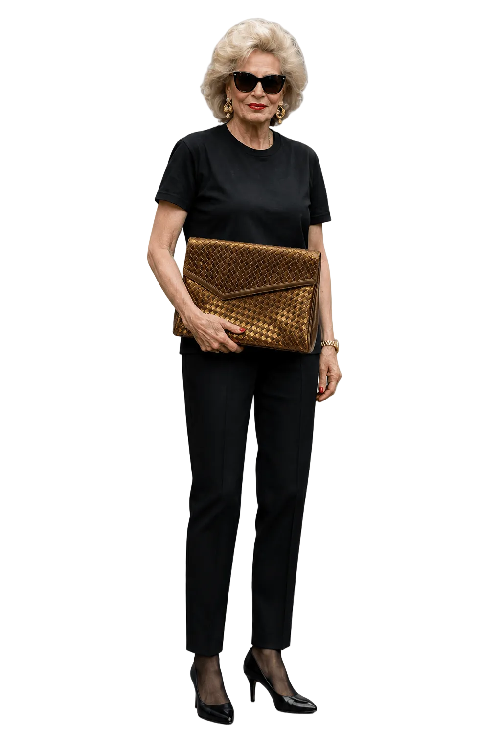 1980s Bronze Leather Bag - Model