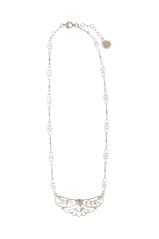 1930s Silver Metal Necklace - Model