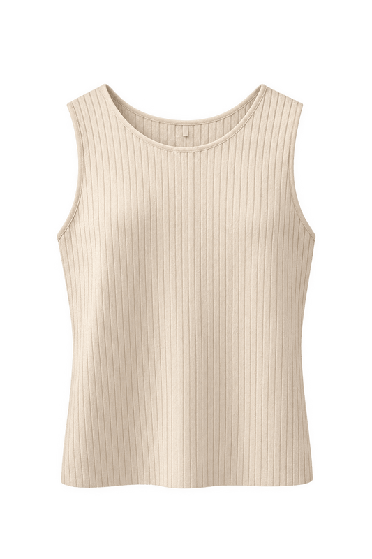 1990s Cream Polyester Blouse - Front View