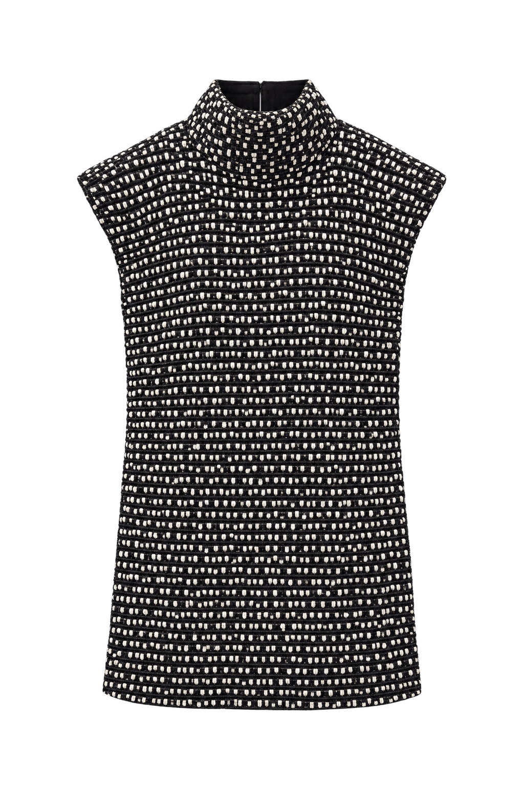 1990s Black Cotton Blend Blouse - Front View
