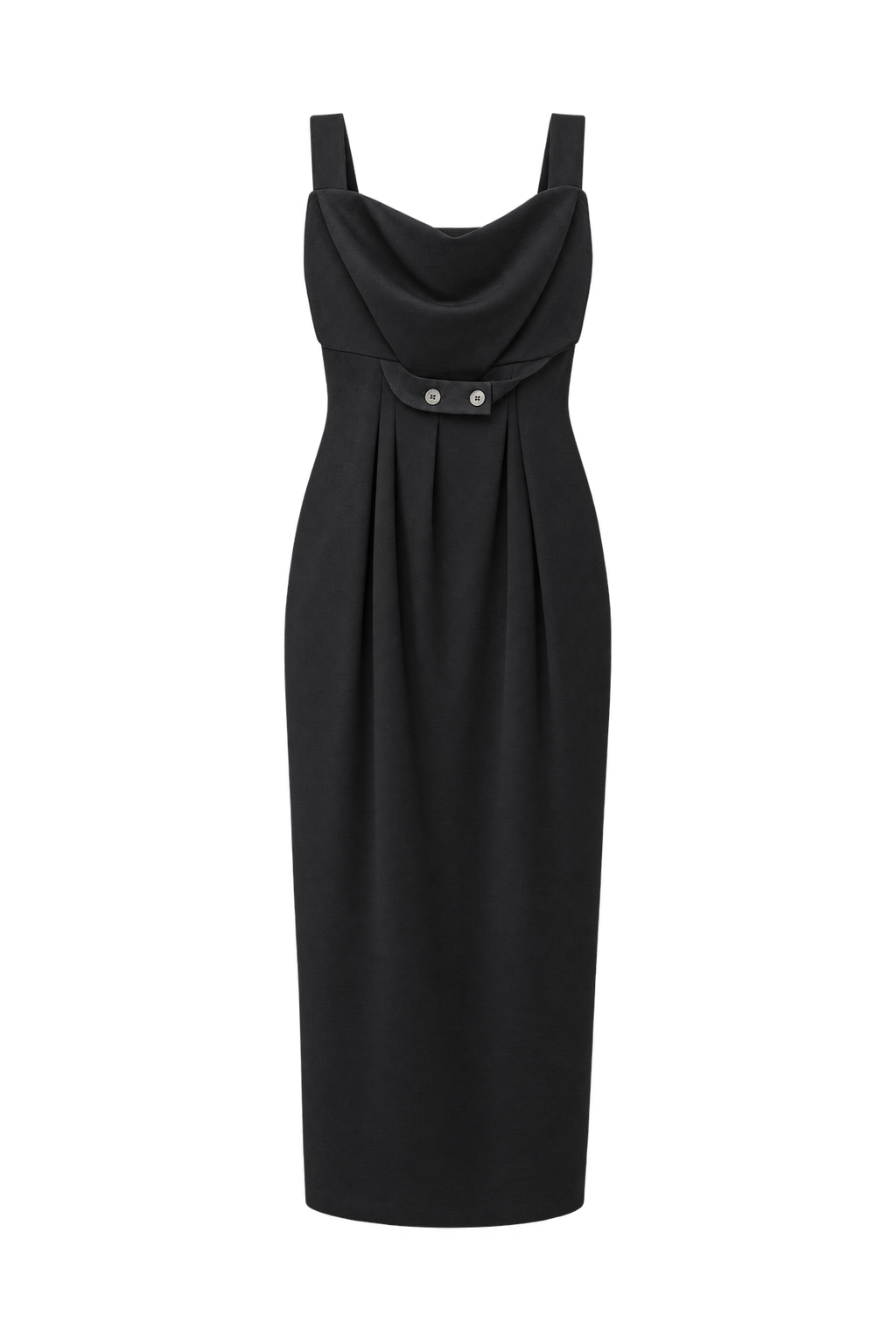 1980s Black Unknown Skirt - Front View