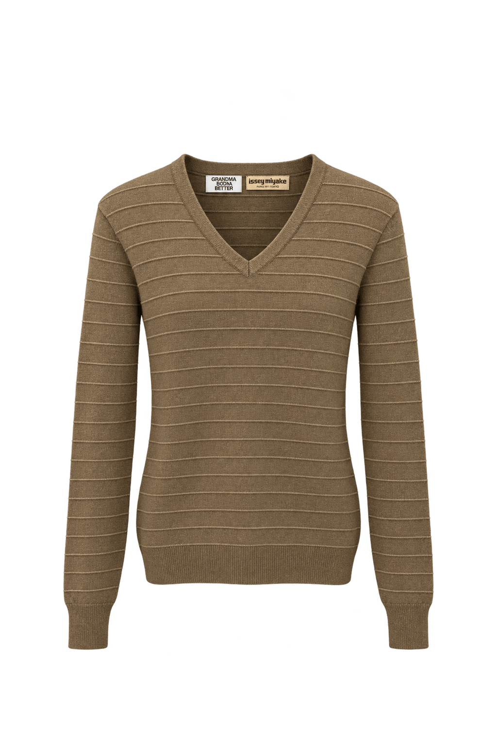 1990s Olive Green Wool Sweater - Front View