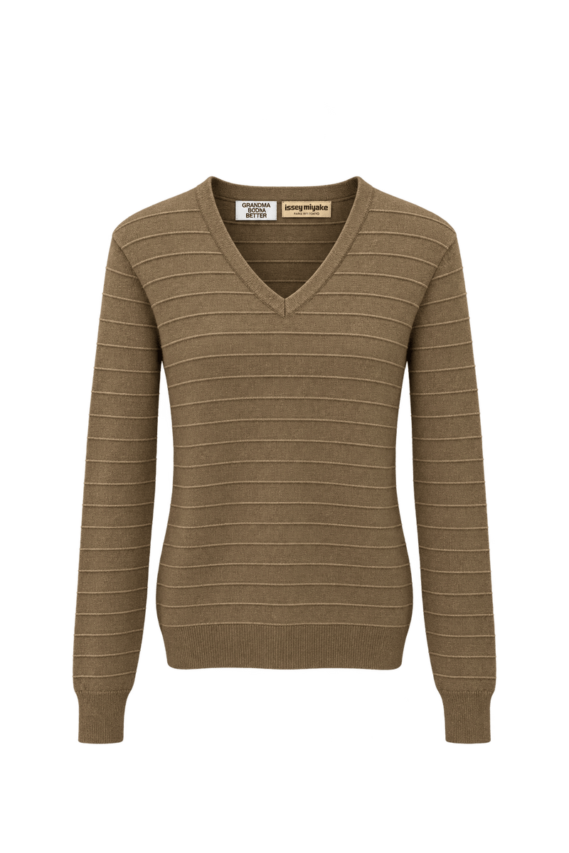 1990s Olive Green Wool Sweater - Front View