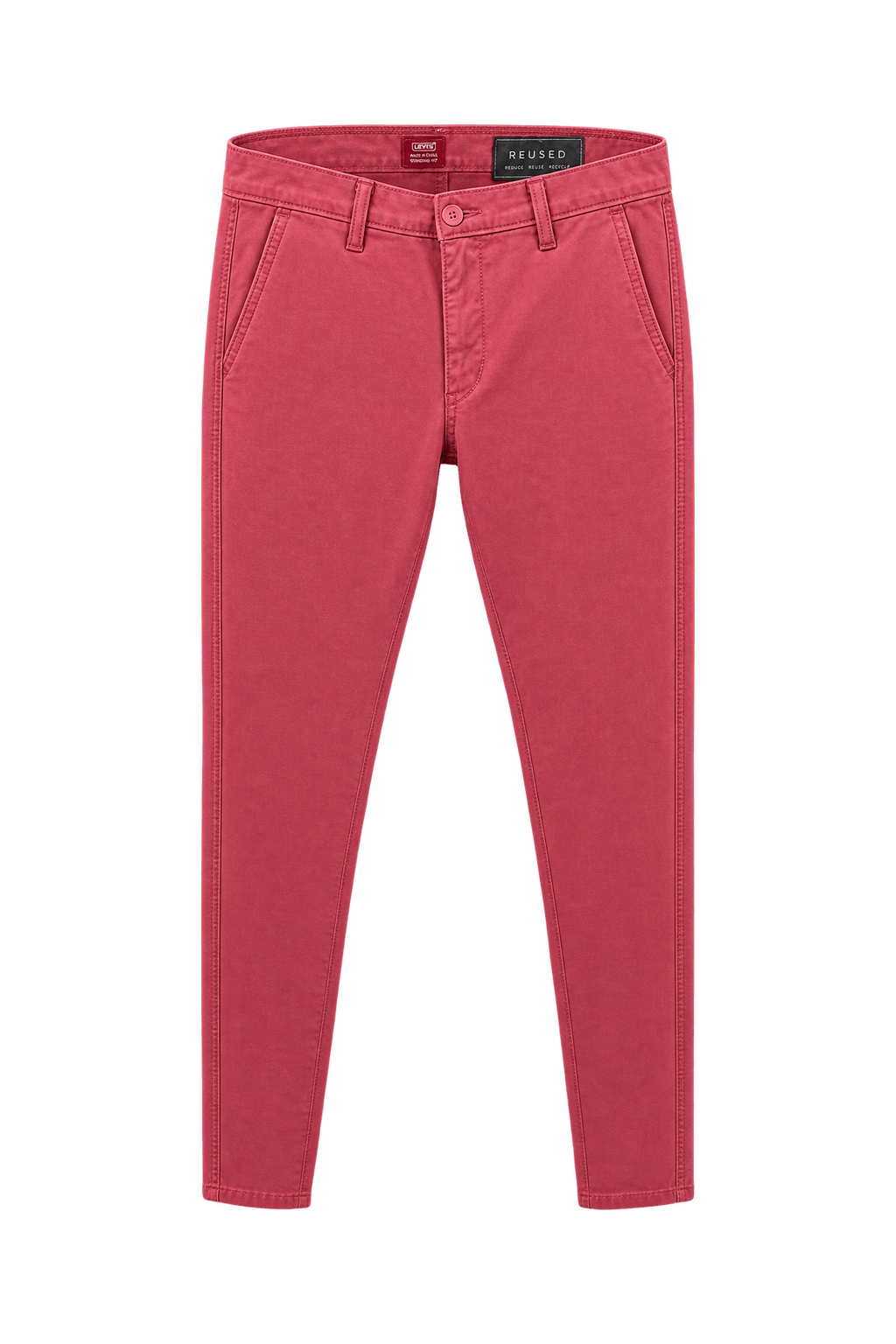 1980s Pink Cotton Pants - Front View