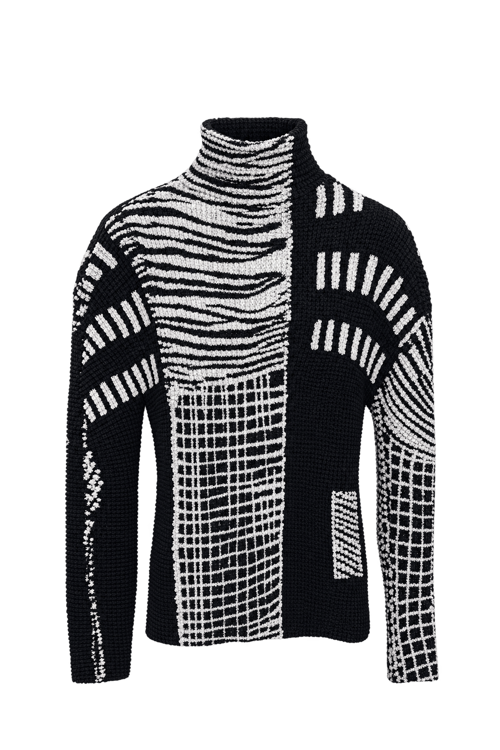 1990s Black Knit Sweater - Front View