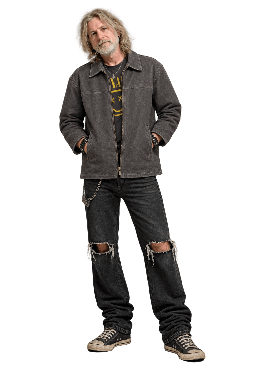 1990s Dark Brown Leather Jacket - Model
