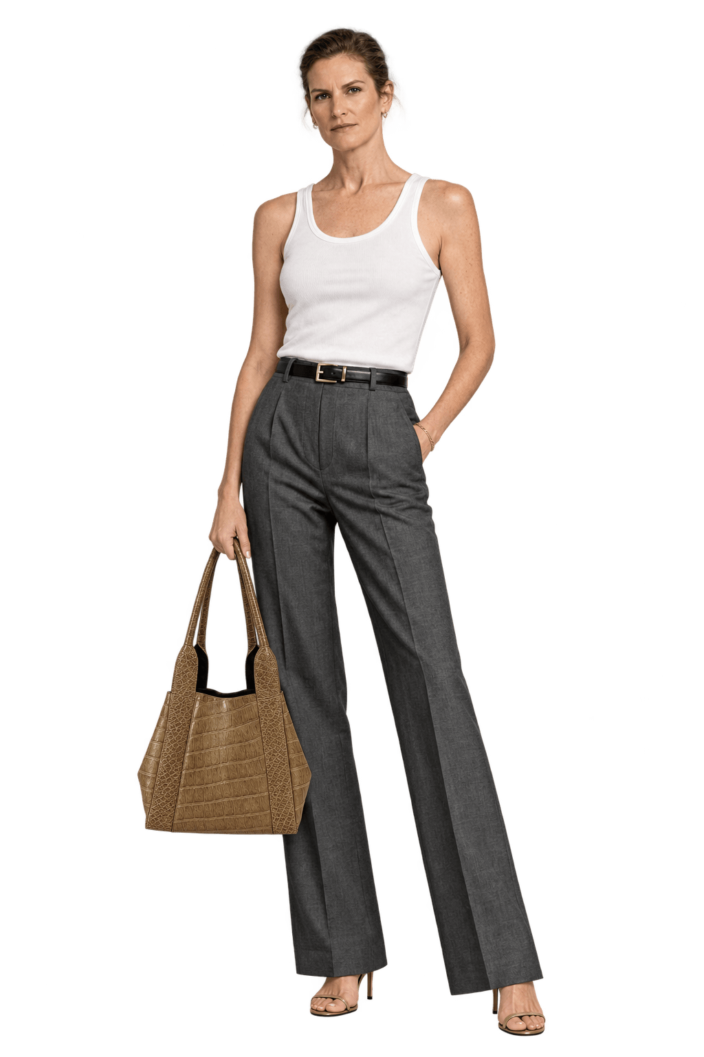 1990s Brown Leather Bag - Model