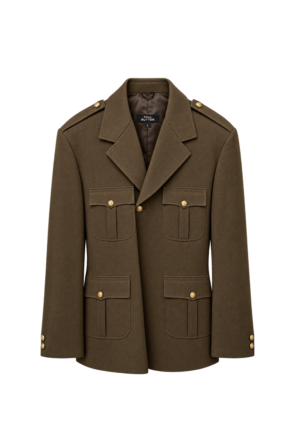 1940s Brown Wool Jacket - Front View