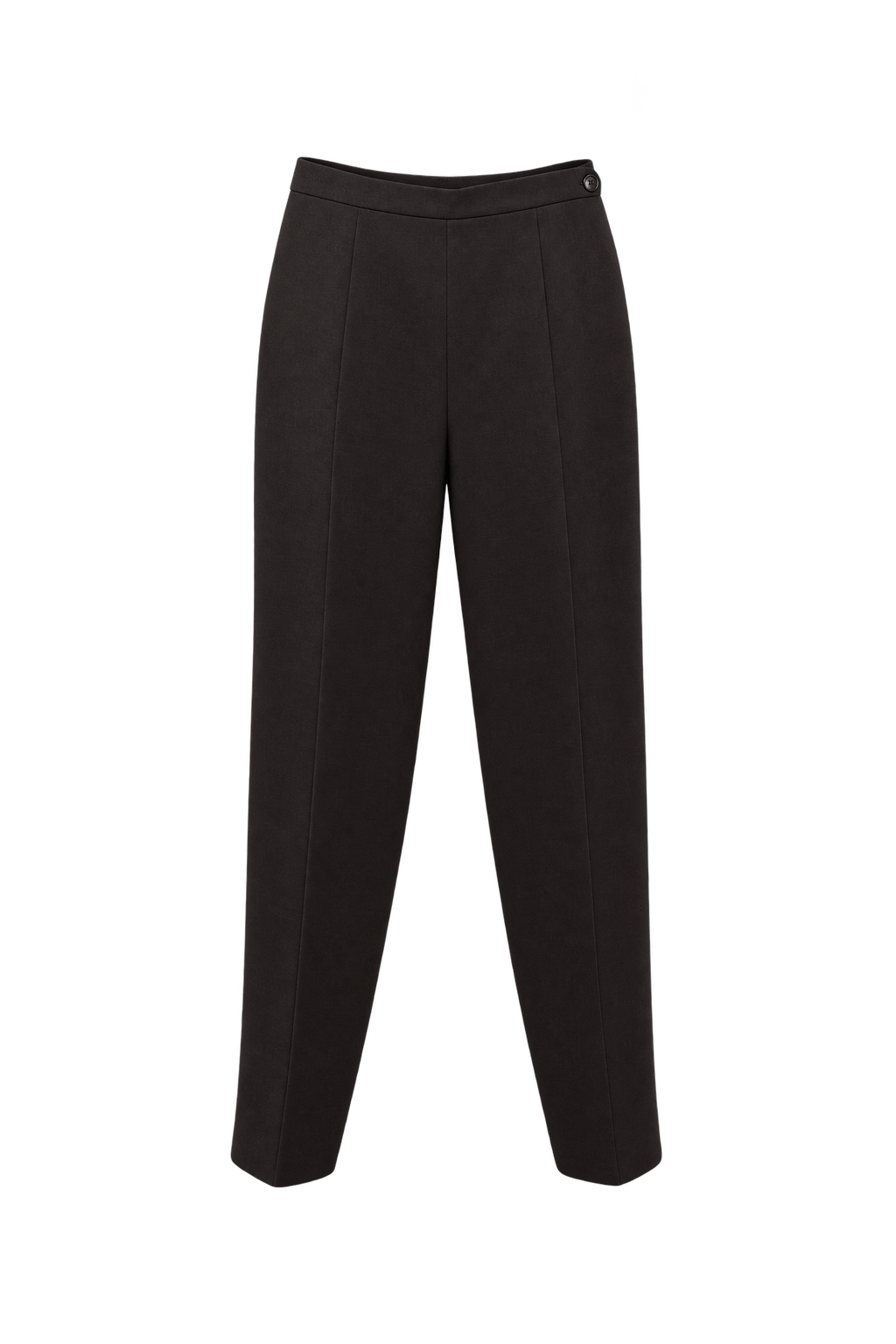 1990s Dark Brown Wool Pants - Front View