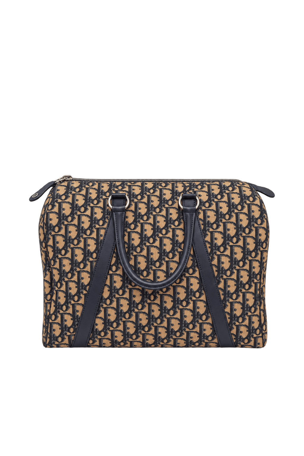 1980s Beige Canvas Bag - Front View