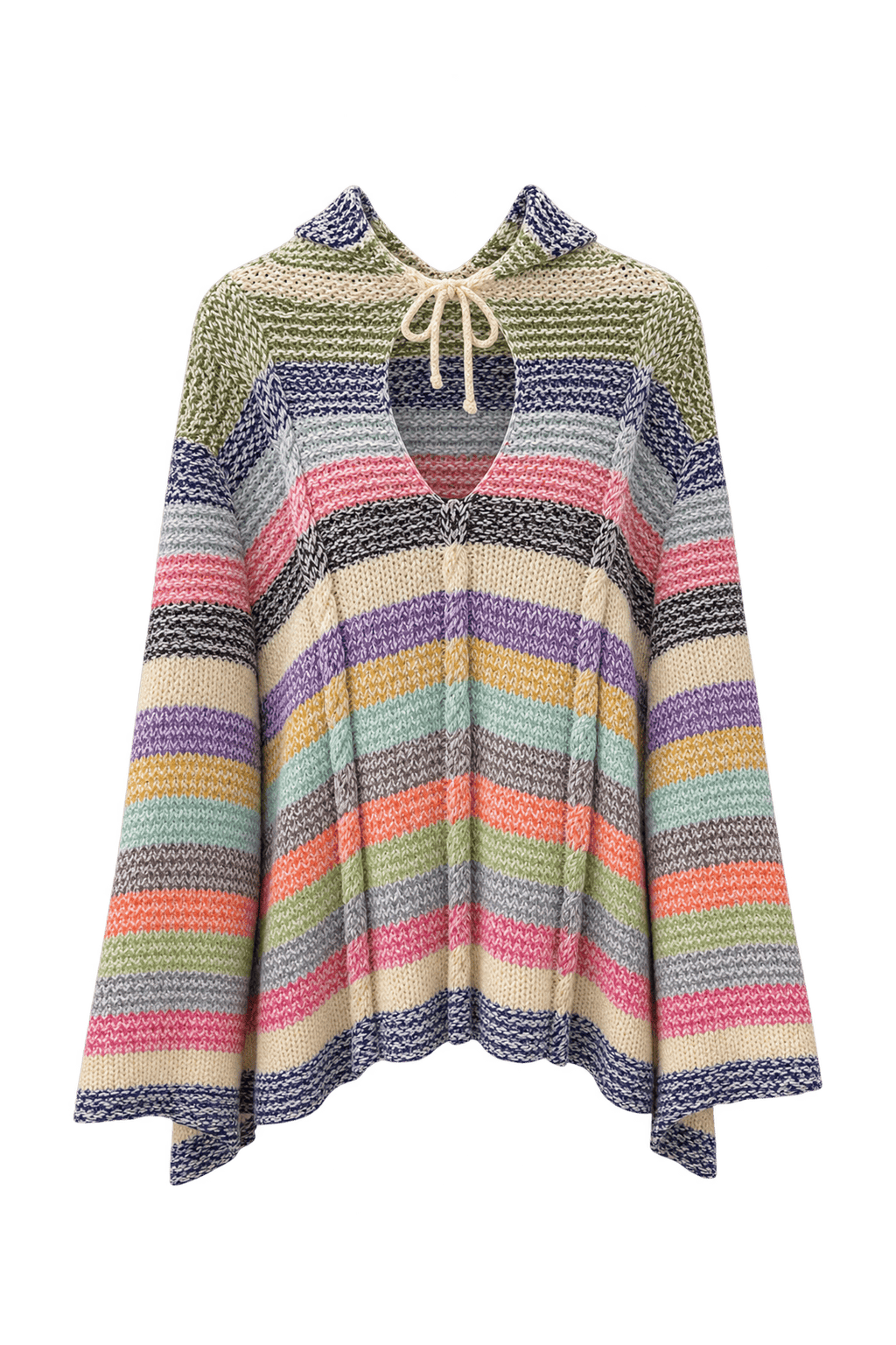 1980s Multi Wool Sweater - Front View