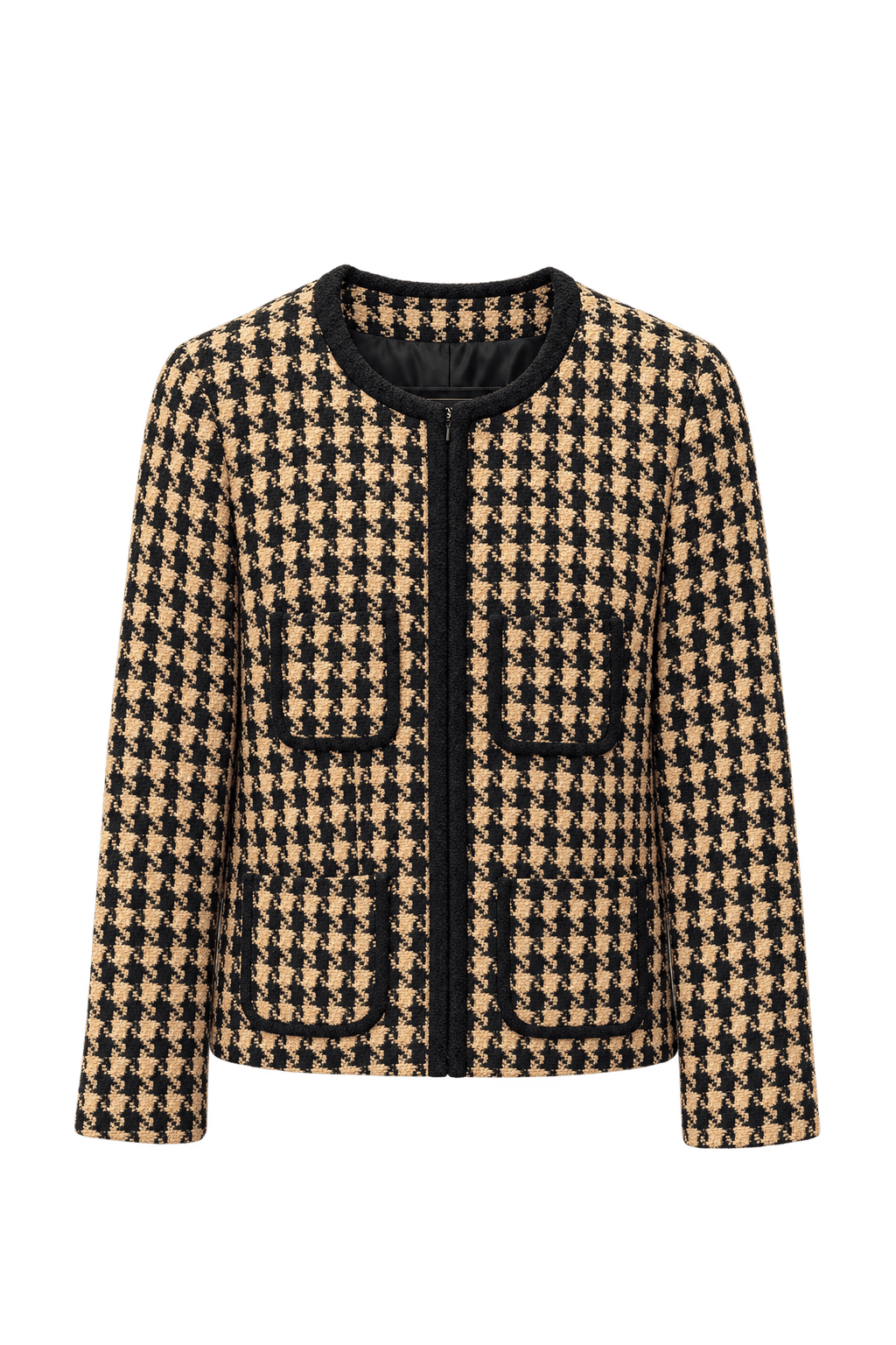 1980s Black Wool Jacket - Front View