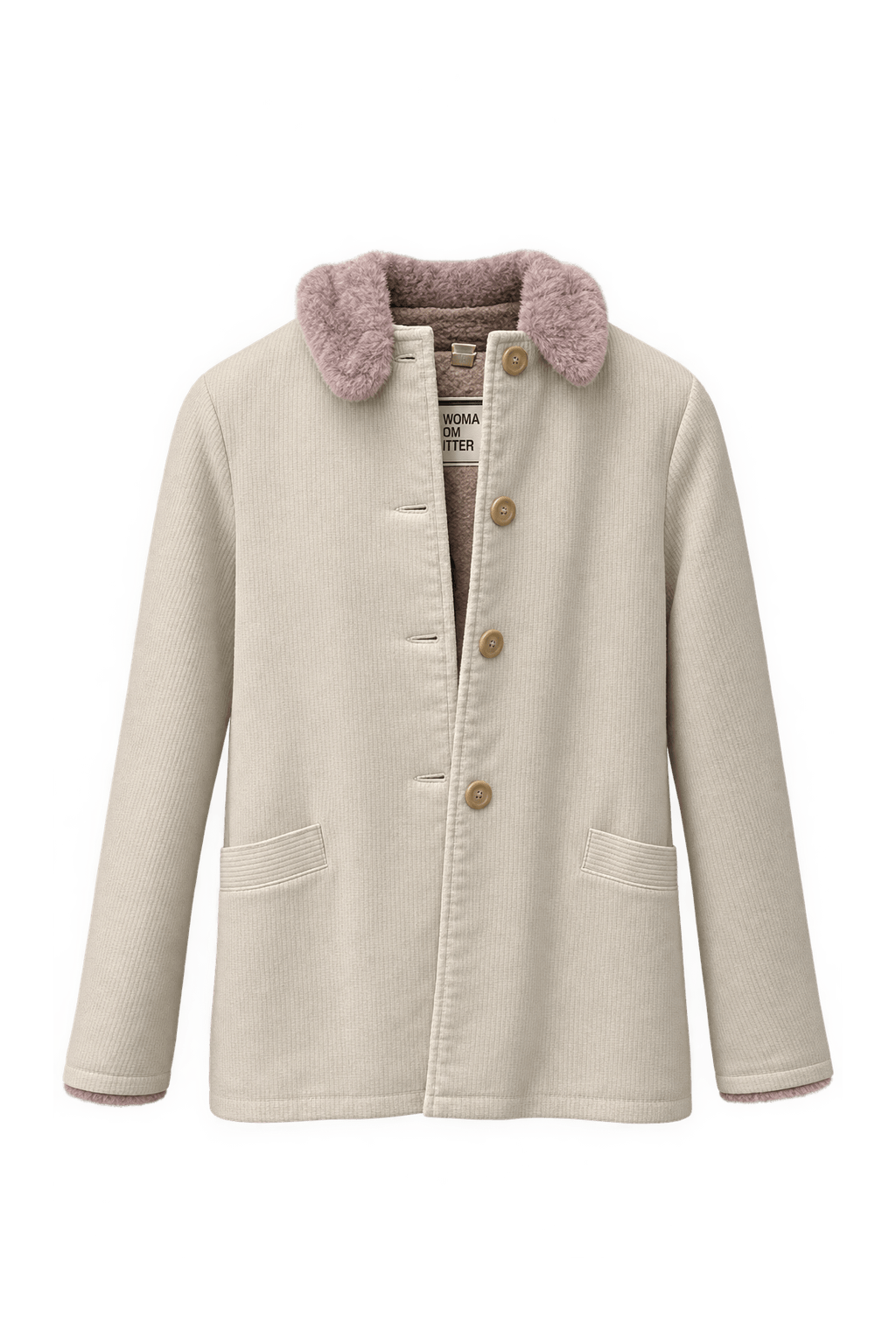 1970s Cream Cotton Jacket - Front View