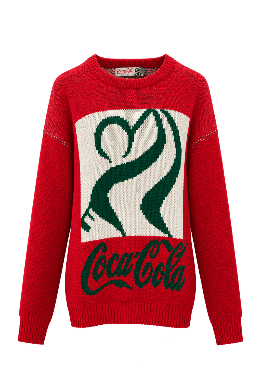 1960s Red Cotton Blend Sweater - Front View