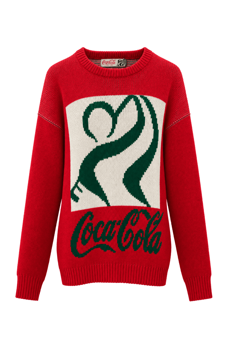 1960s Red Cotton Blend Sweater - Front View