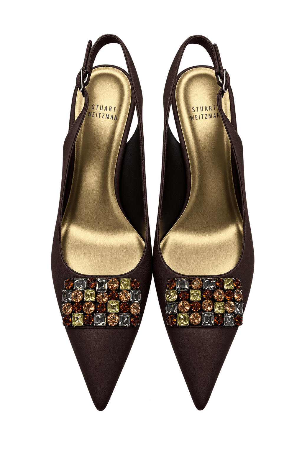 1980s Brown Satin Shoes - Model