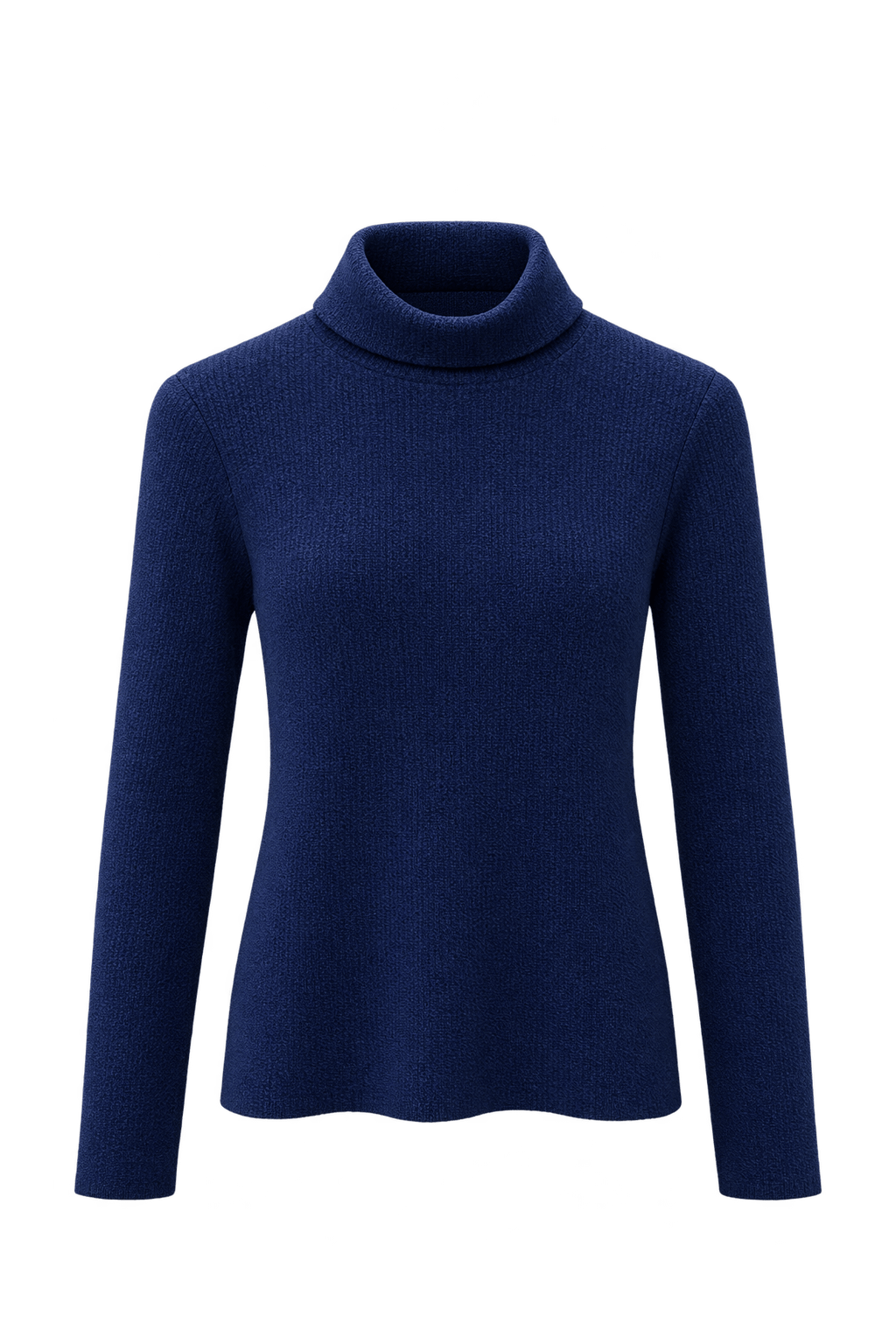 1960s Navy Blue Cotton Blend Sweater - Front View