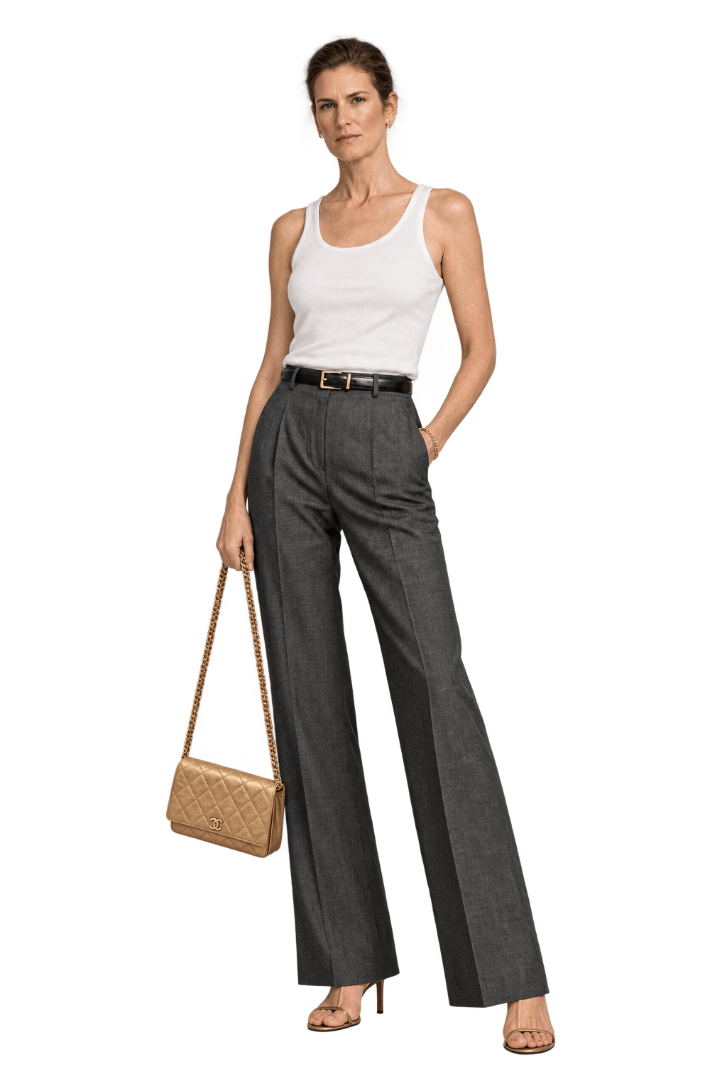 1990s Gold Leather Bag - Model