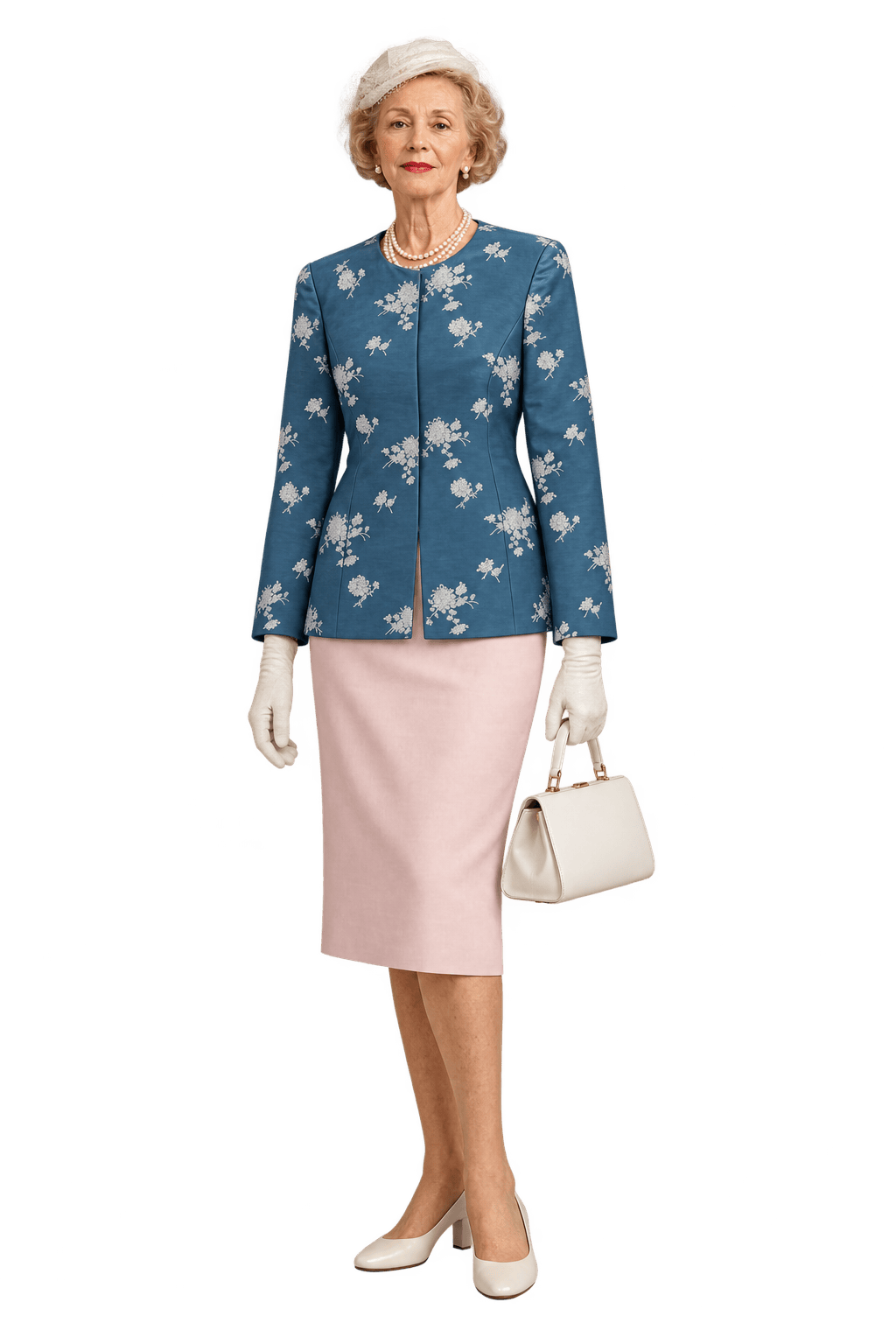 1950s Teal Blue Silk Jacket - Model