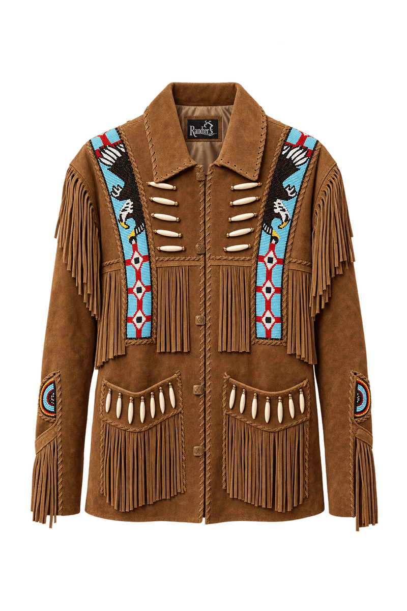 1980s Warm Tobacco Brown Suede Jacket - Front View