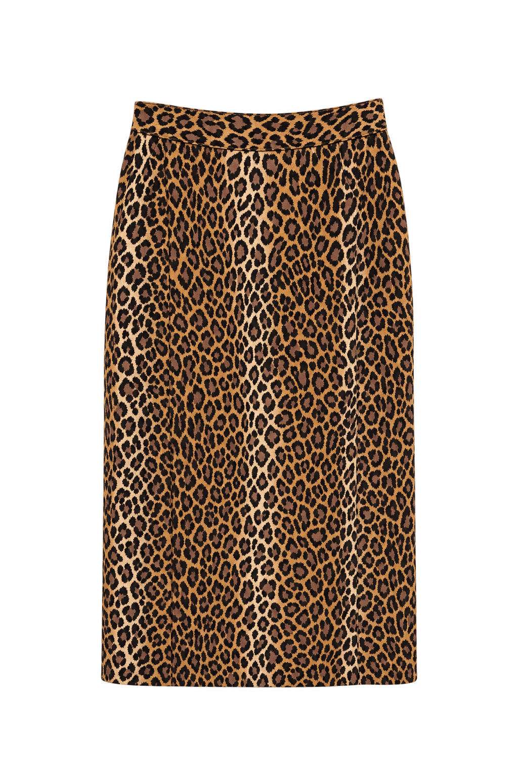 1990s Golden Tan Unverified Woven Skirt - Front View