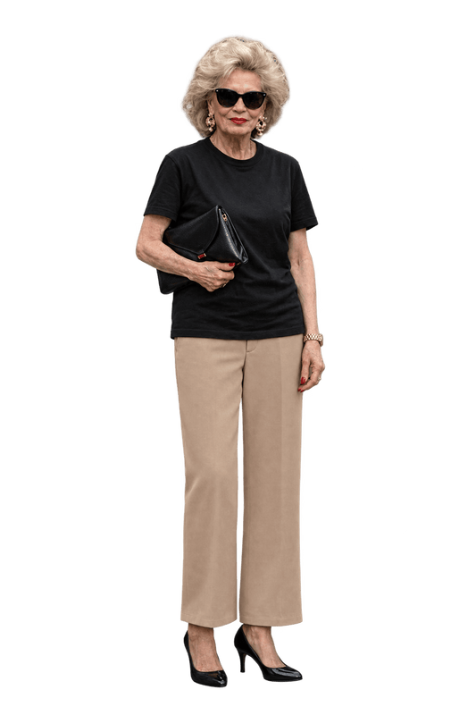 1990s Light Camel Beige Synthetic Blend Trousers - Model