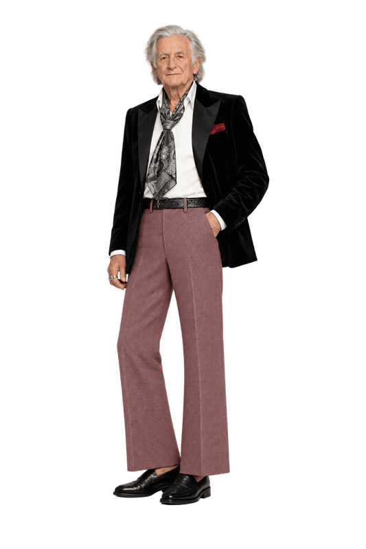 1970s Reddish Brown Wool-Like Trousers - Model