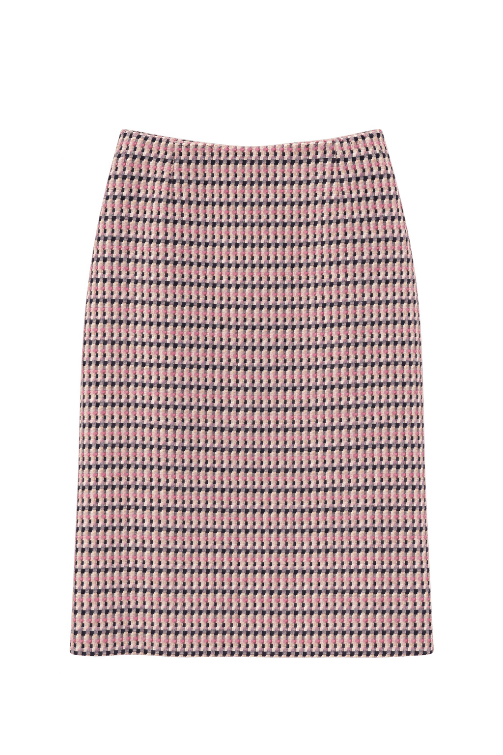 1990s Cream Woven Skirt - Front View