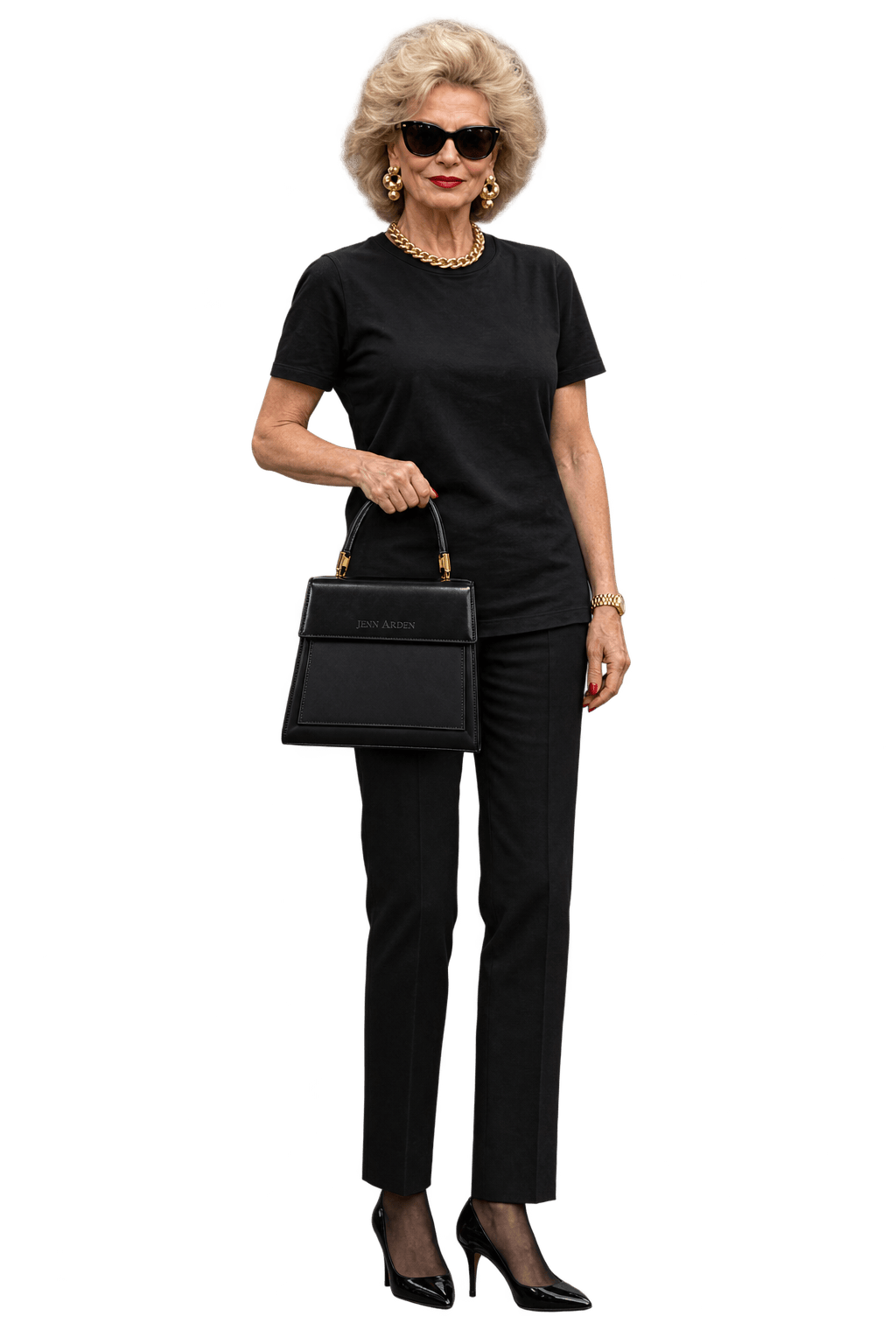 1980s Black Leather Handbag - Model