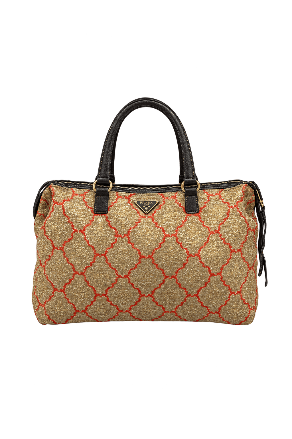 1990s Metallic Gold Handbag - Front View