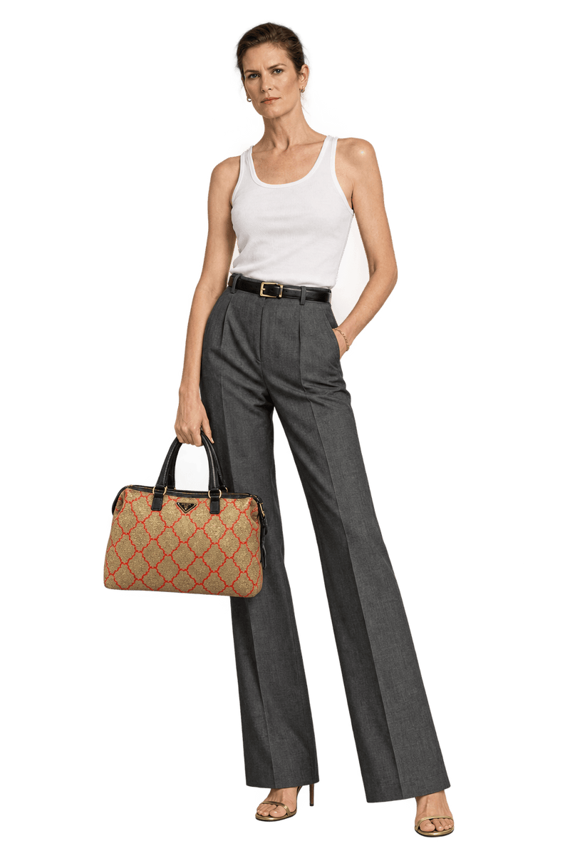 1990s Metallic Gold Handbag - Model