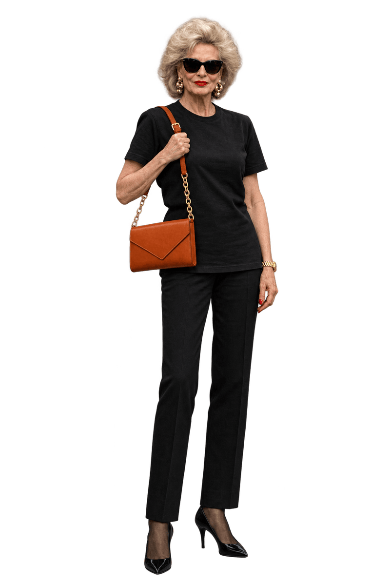 1970s Cognac Brown Leather-like Shoulder Bag - Model