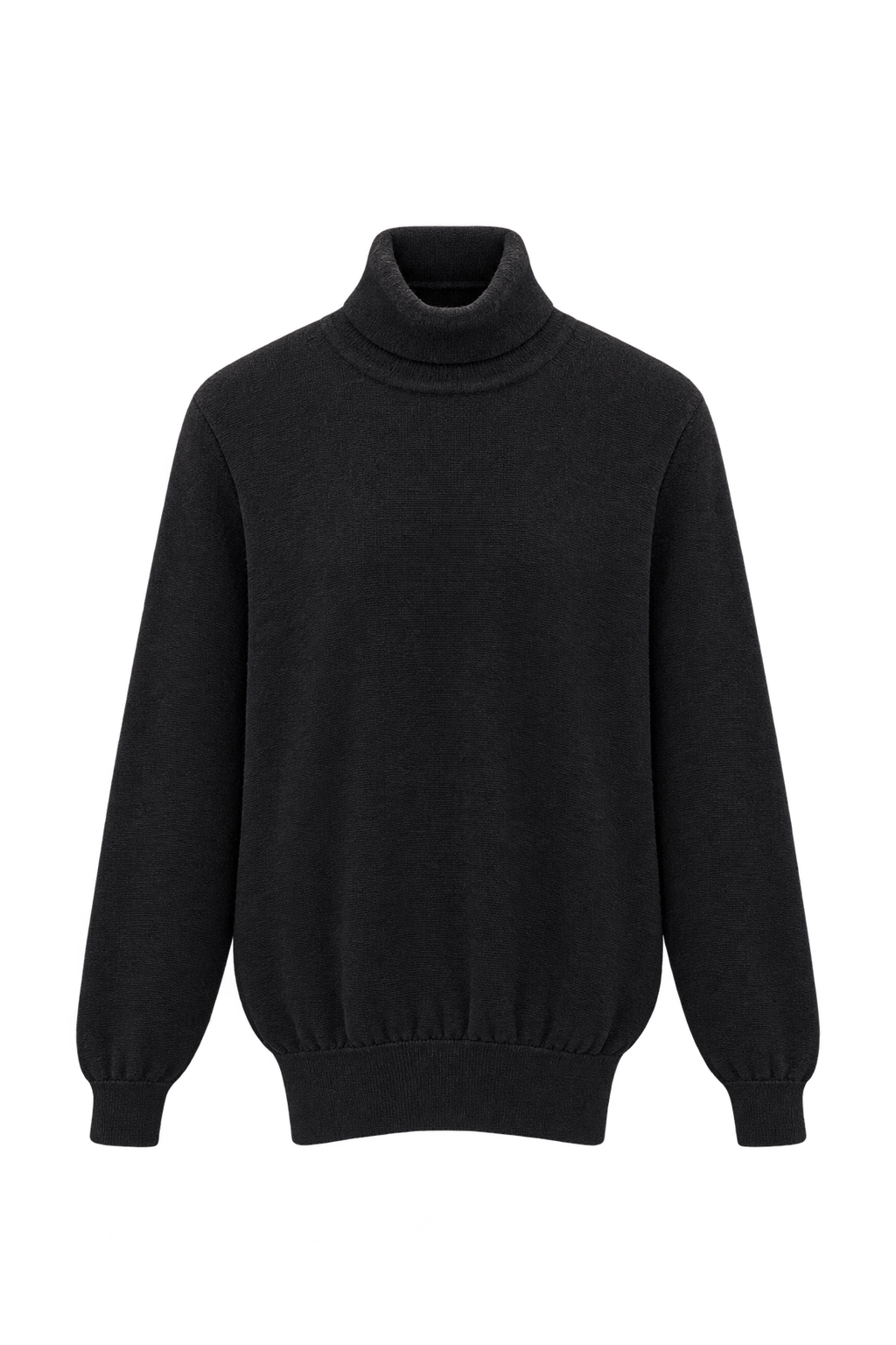 1990s Black Knit Sweater - Front View