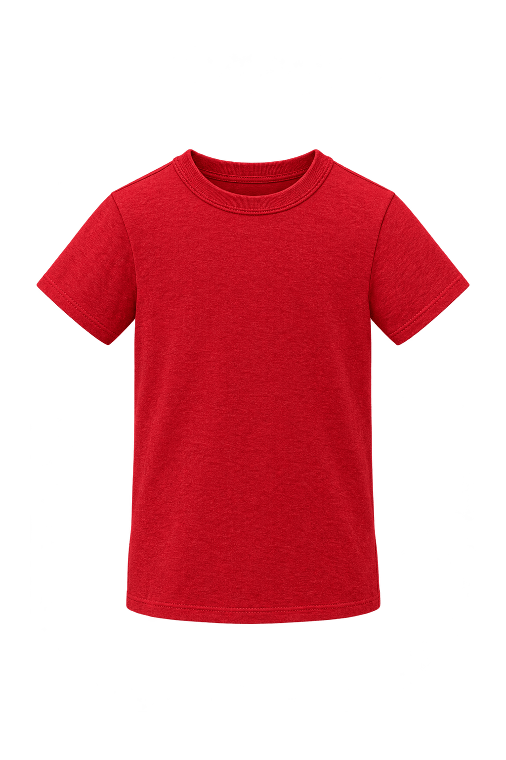 1990s Bright Red Cotton T-Shirt - Front View