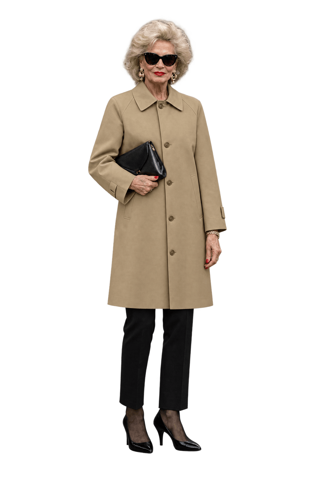 80s Camel Tan Woven Fabric Coat