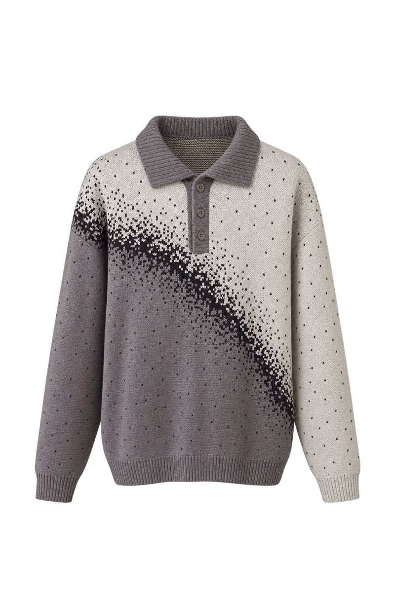 1980s Cream White Unverified Knit Sweater - Front View