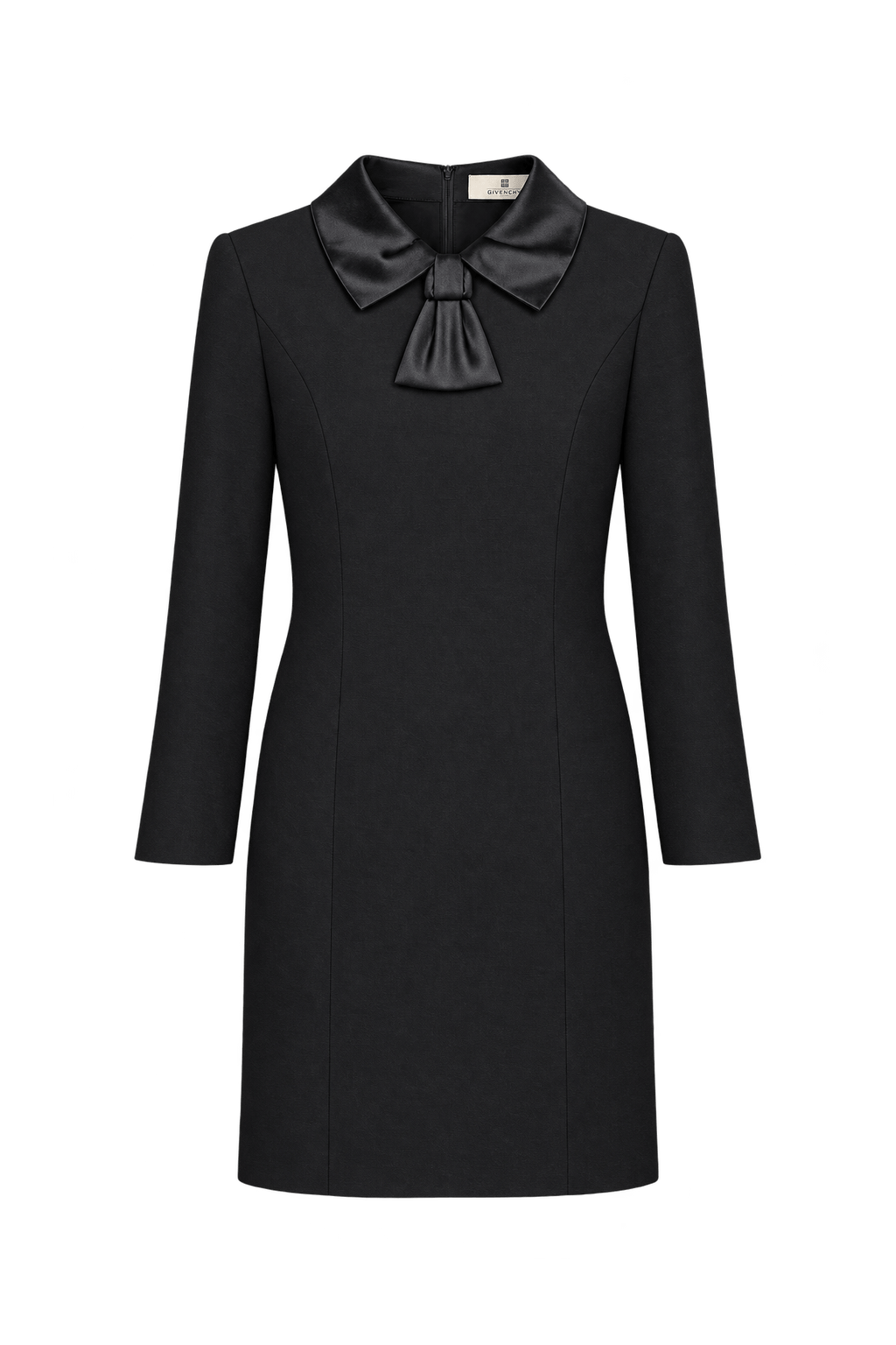 1990s Black Woven Dress - Front View
