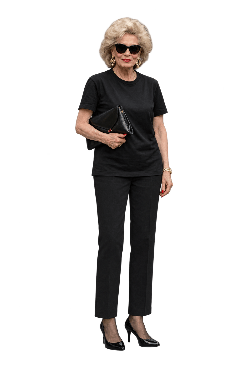 1990s Charcoal Black Woven Trousers - Model