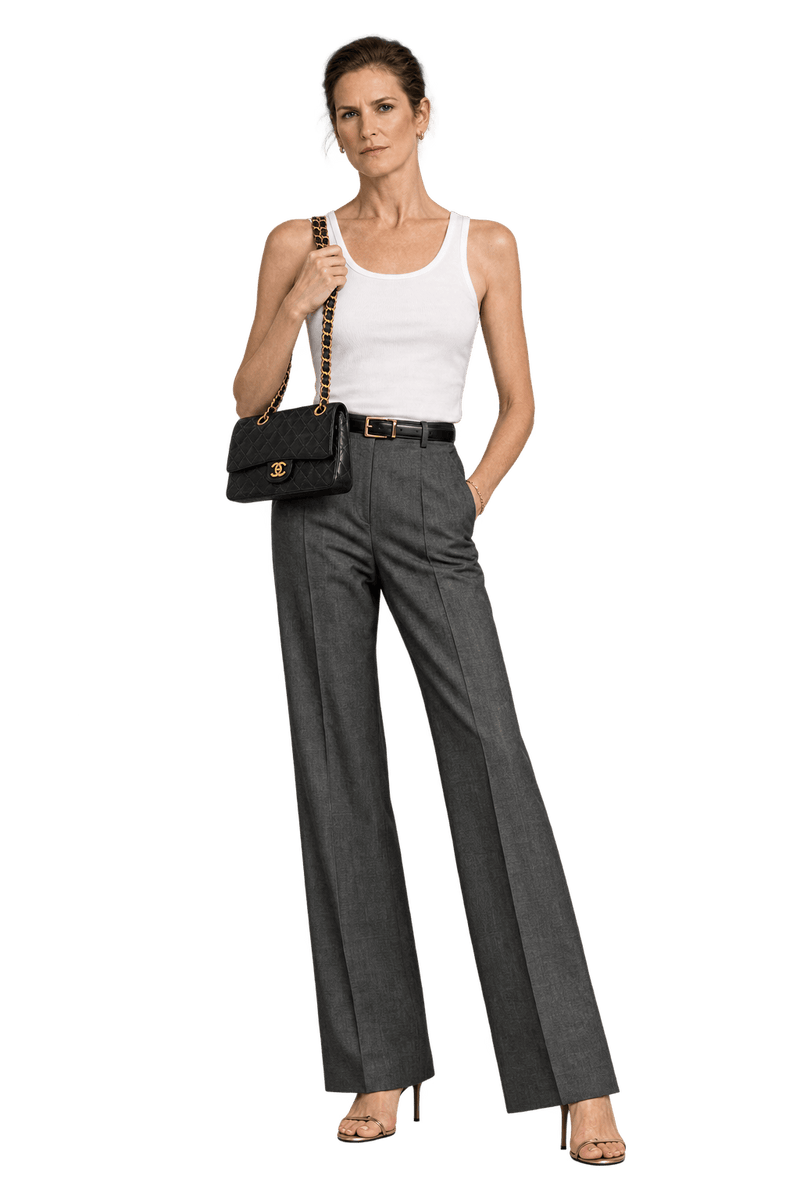 1990s Black Leather Shoulder Bag - Model