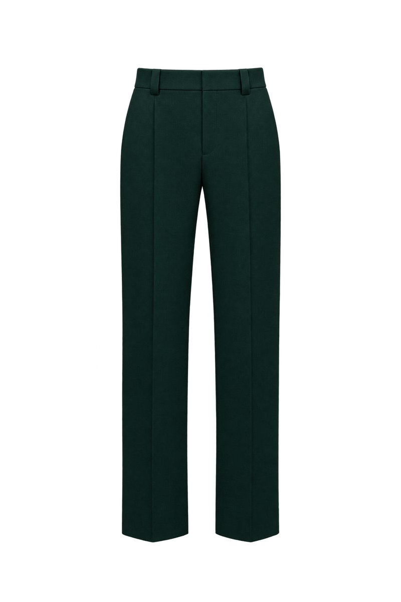 1990s Black Woven Trousers - Front View