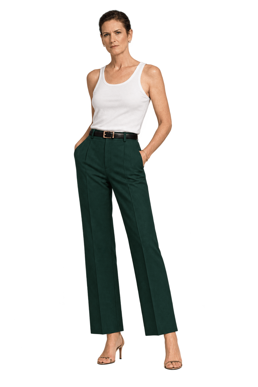1990s Black Woven Trousers - Model