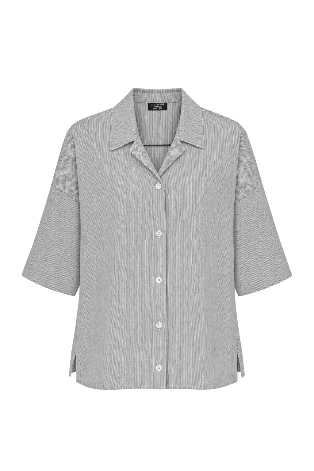 1990s Cream White Woven Blouse - Front View