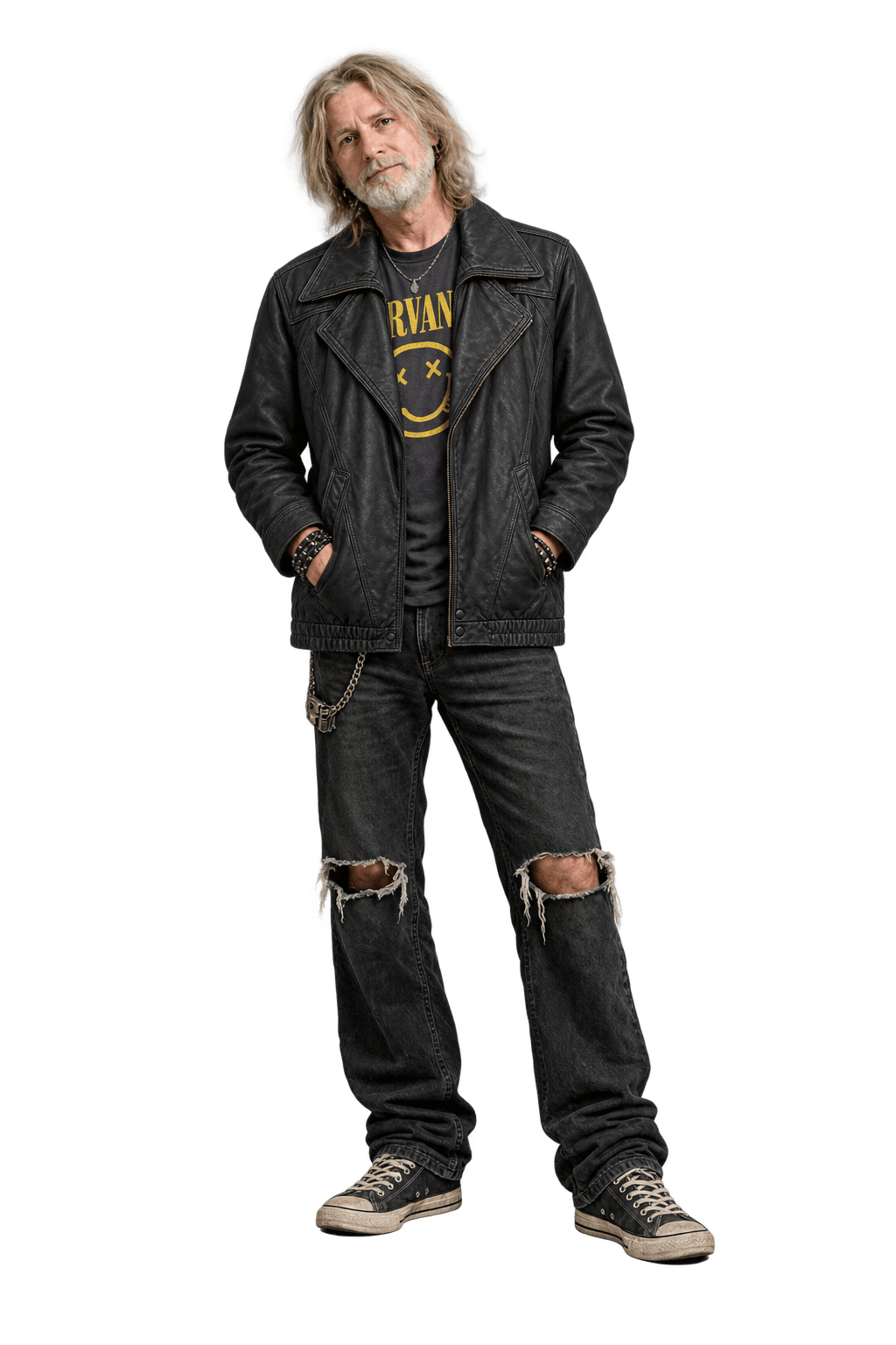 1990s Very Dark Brown Leather Jacket - Model