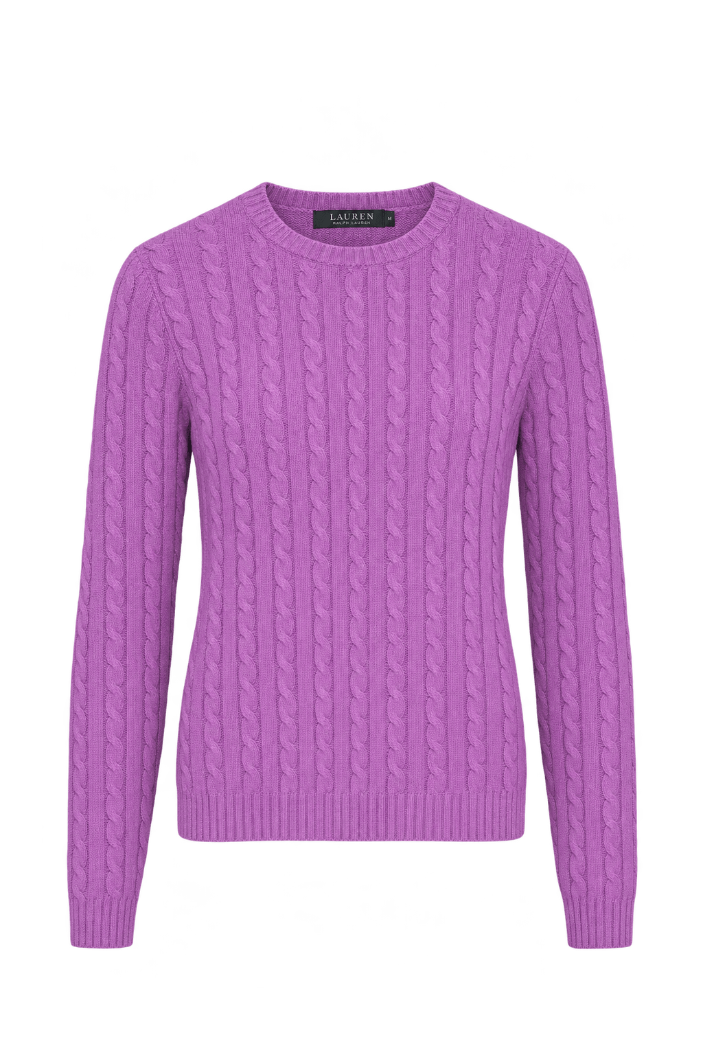 1990s Orchid Purple Knit Sweater - Front View