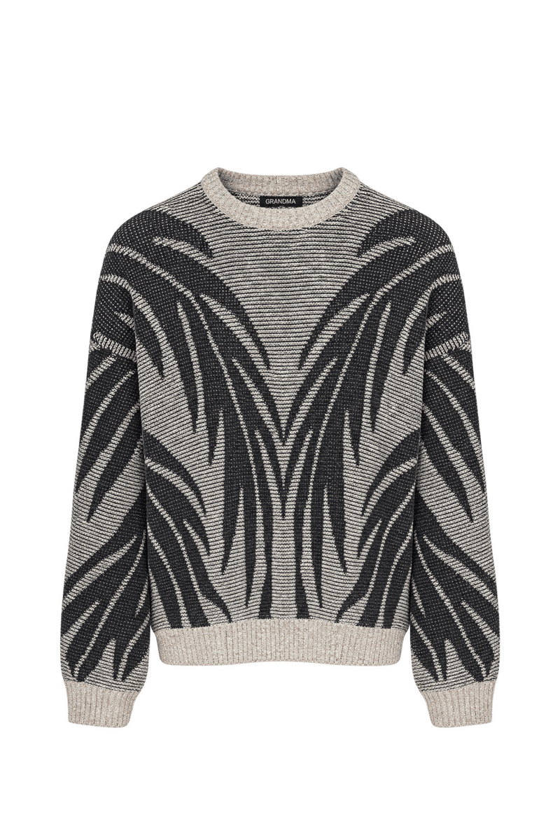 1980s Cream Knit Sweater - Front View