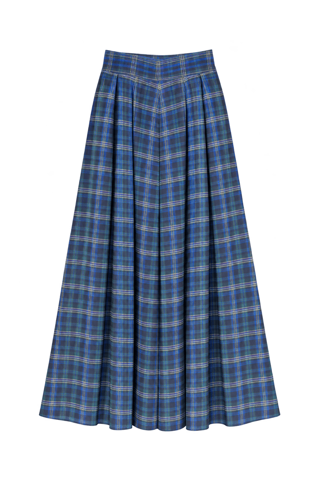 1980s Cobalt Blue Lightweight Skirt - Front View