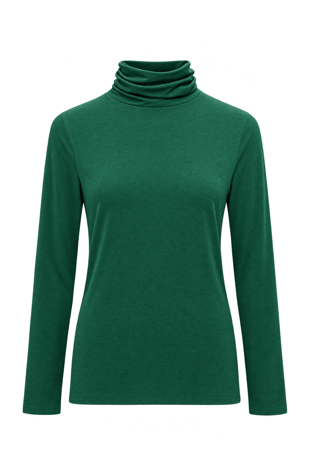 1960s Forest Green Knit Shirt - Front View