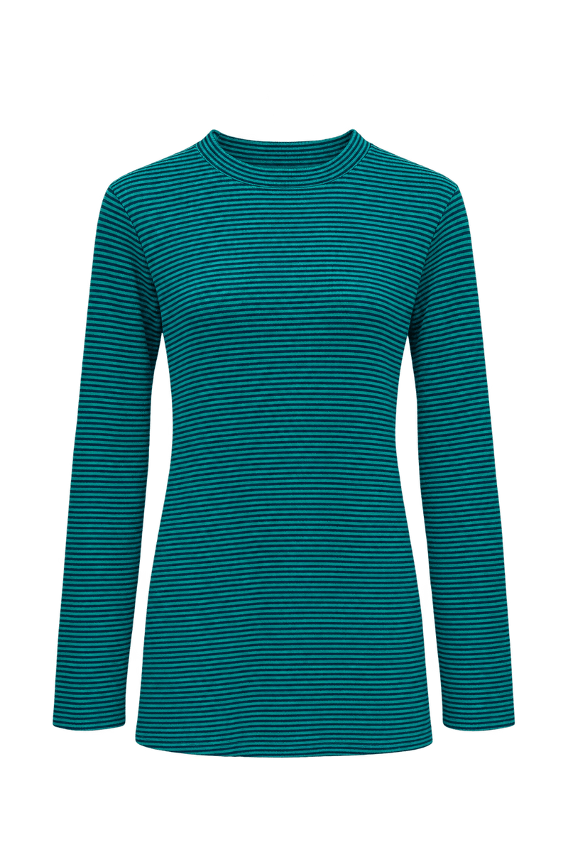 1990s Dark Teal Green Knit Sweater - Front View